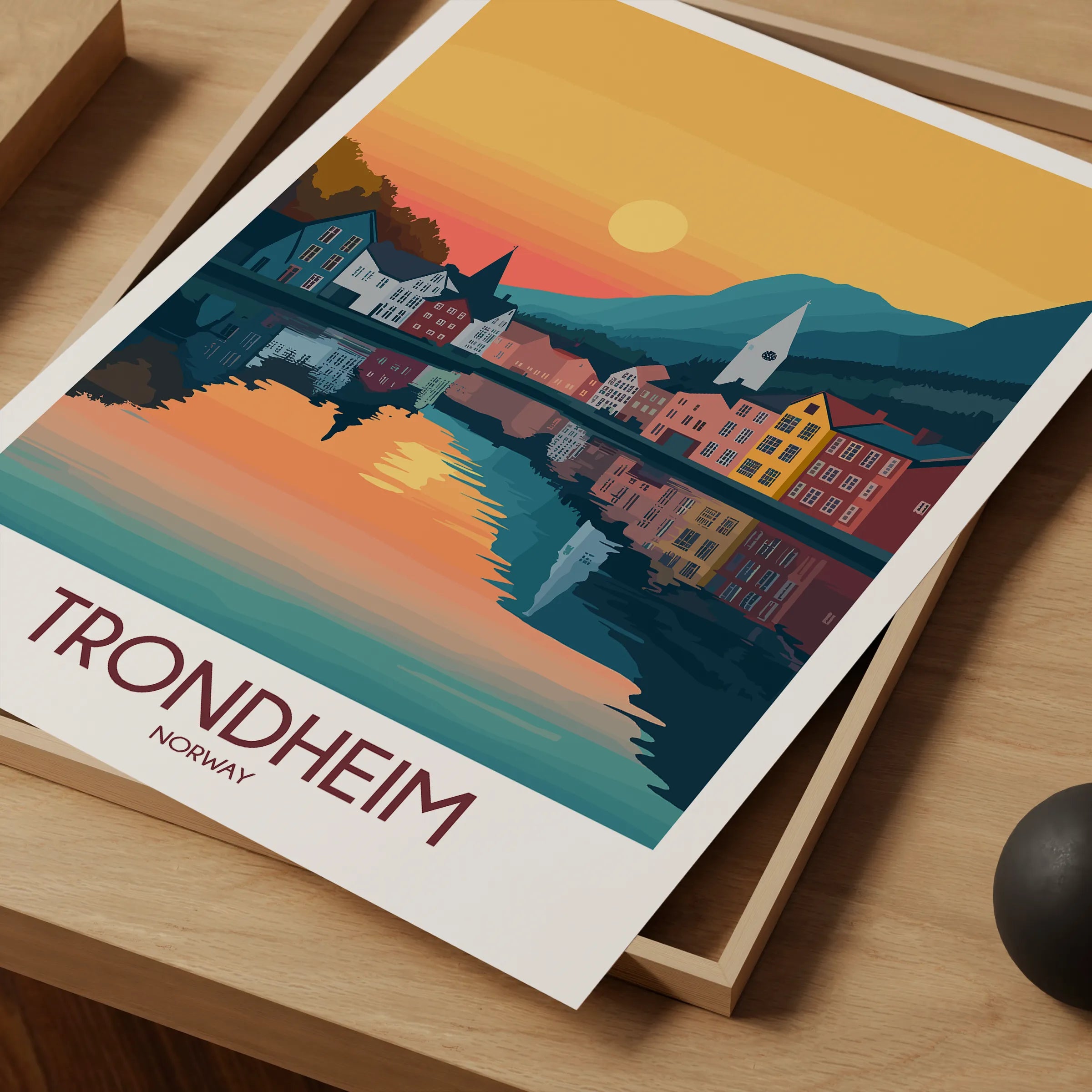 Trondheim Souvenir Poster Print