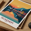 Trondheim Souvenir Poster Print