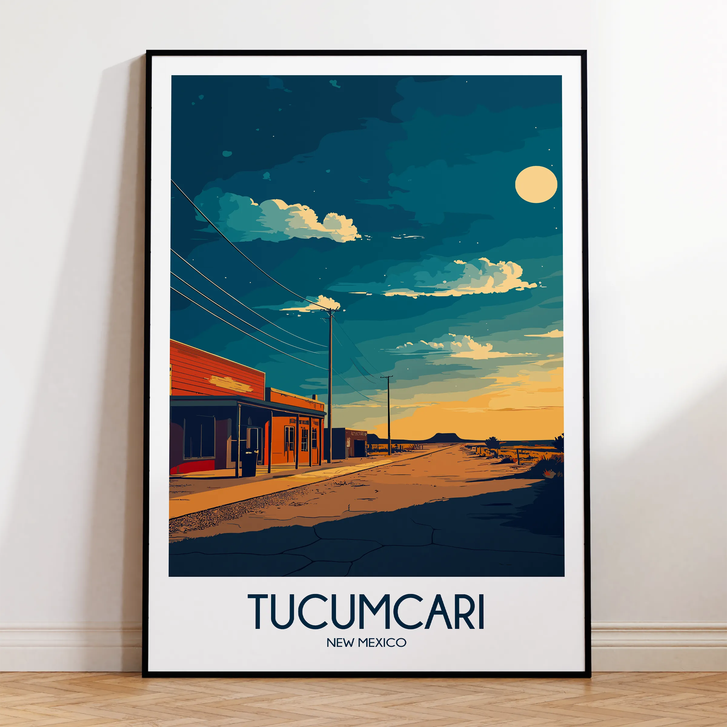 Tucumcari Modern Travel Poster