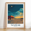 Tucumcari Retro Travel Illustration