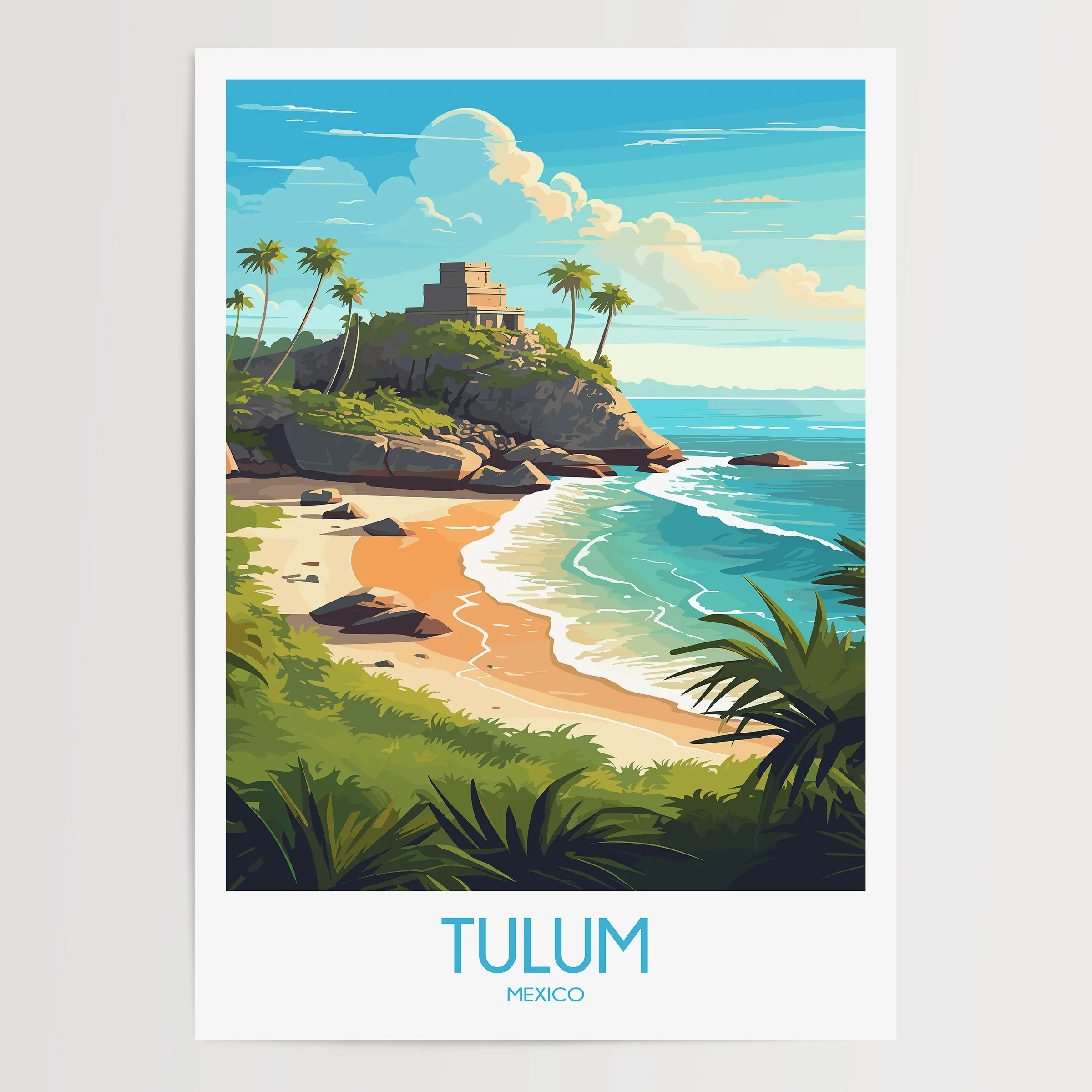 Tulum Scenic Landscape Art