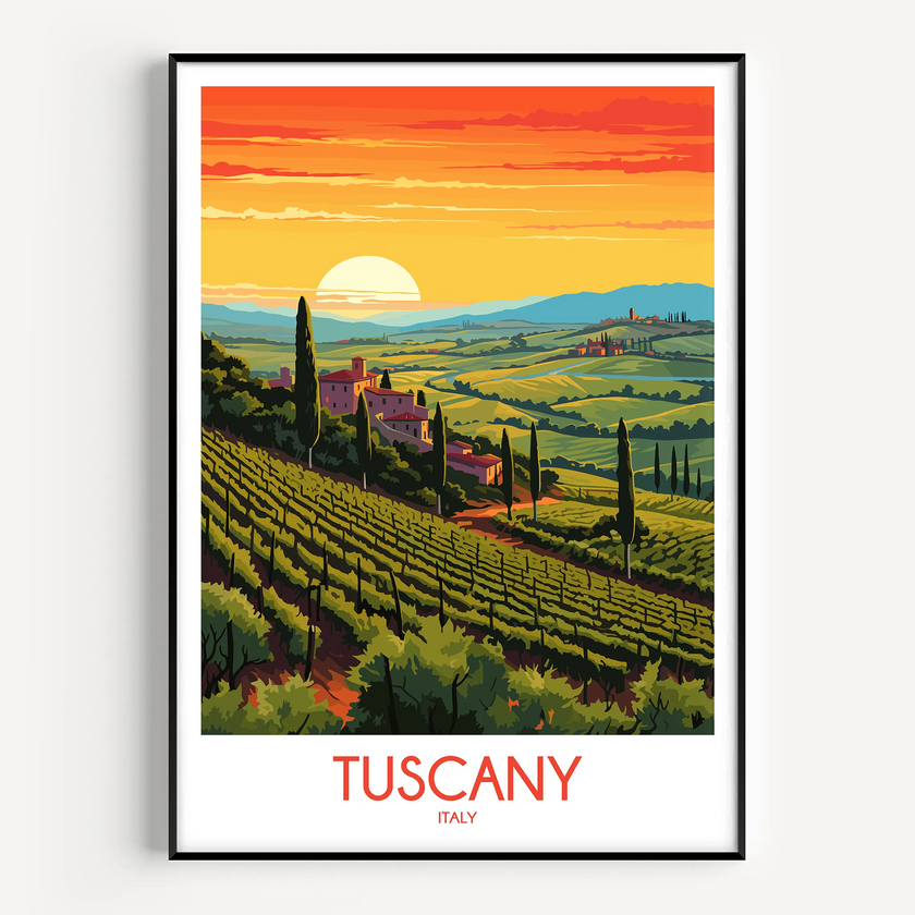 Tuscany Destination Art Gift