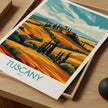 Tuscany Modern Travel Poster
