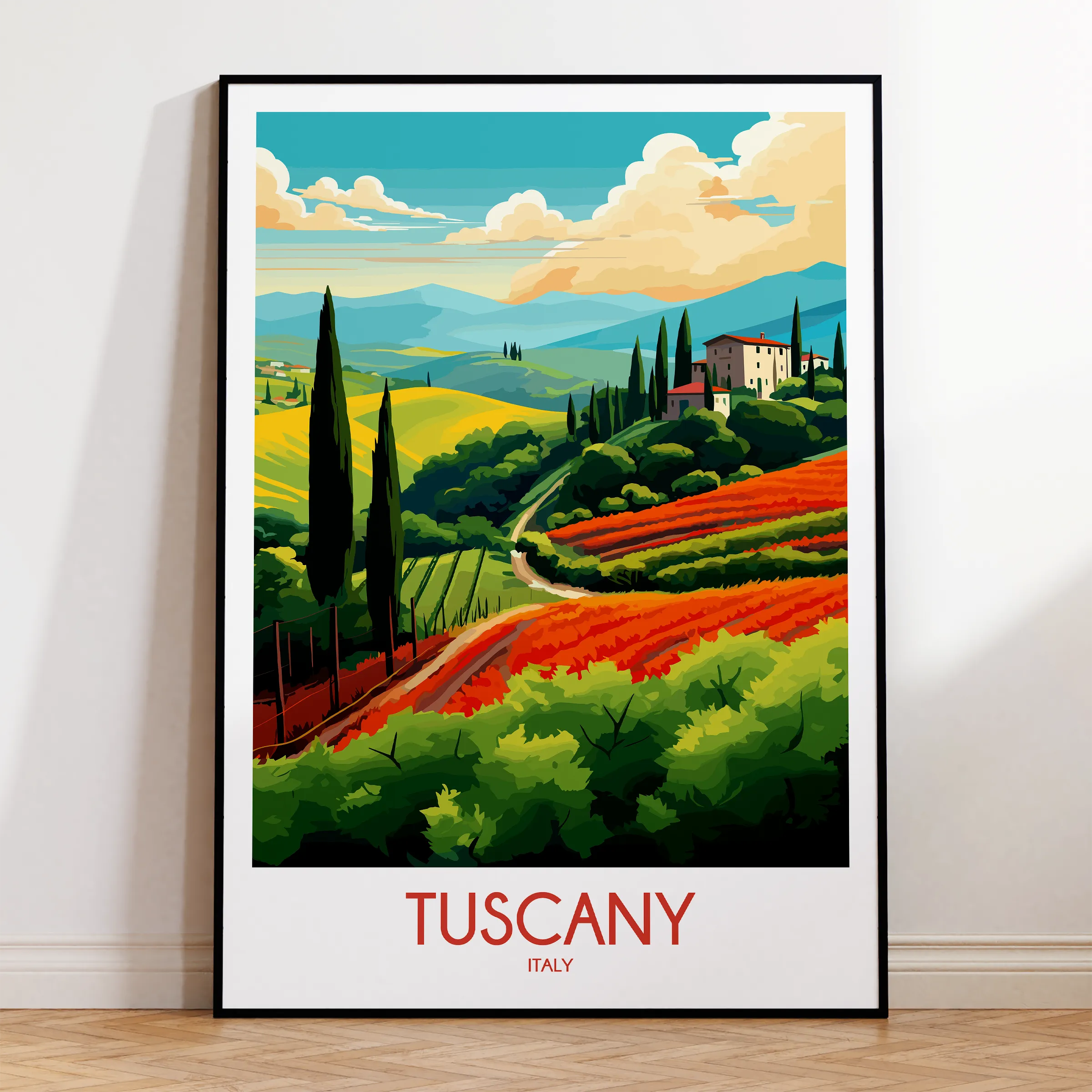 Tuscany Scenic Landscape Art