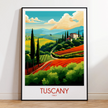 Tuscany Scenic Landscape Art