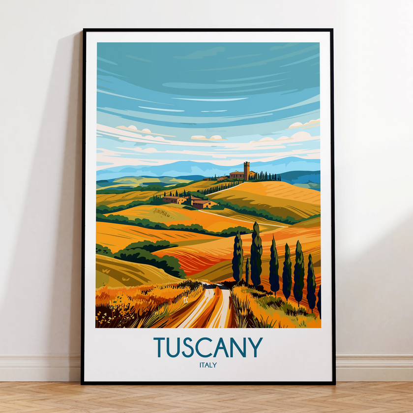 Tuscany Scenic Landscape Art