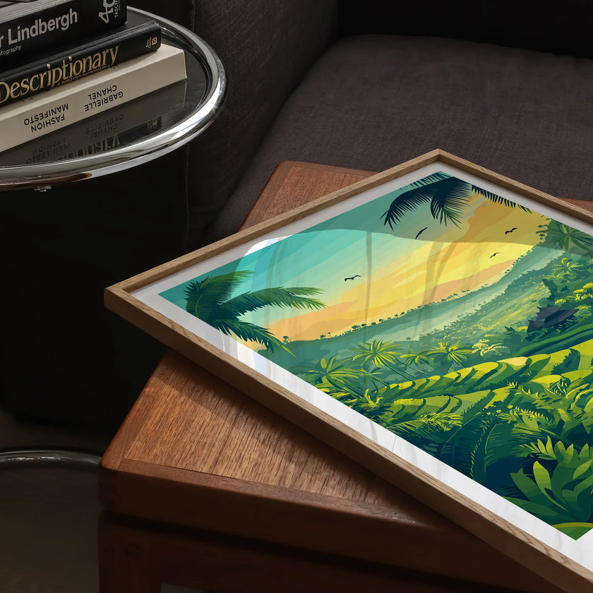 Ubud Vintage Style Print