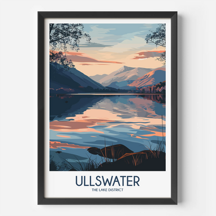 Ullswater Modern Travel Poster