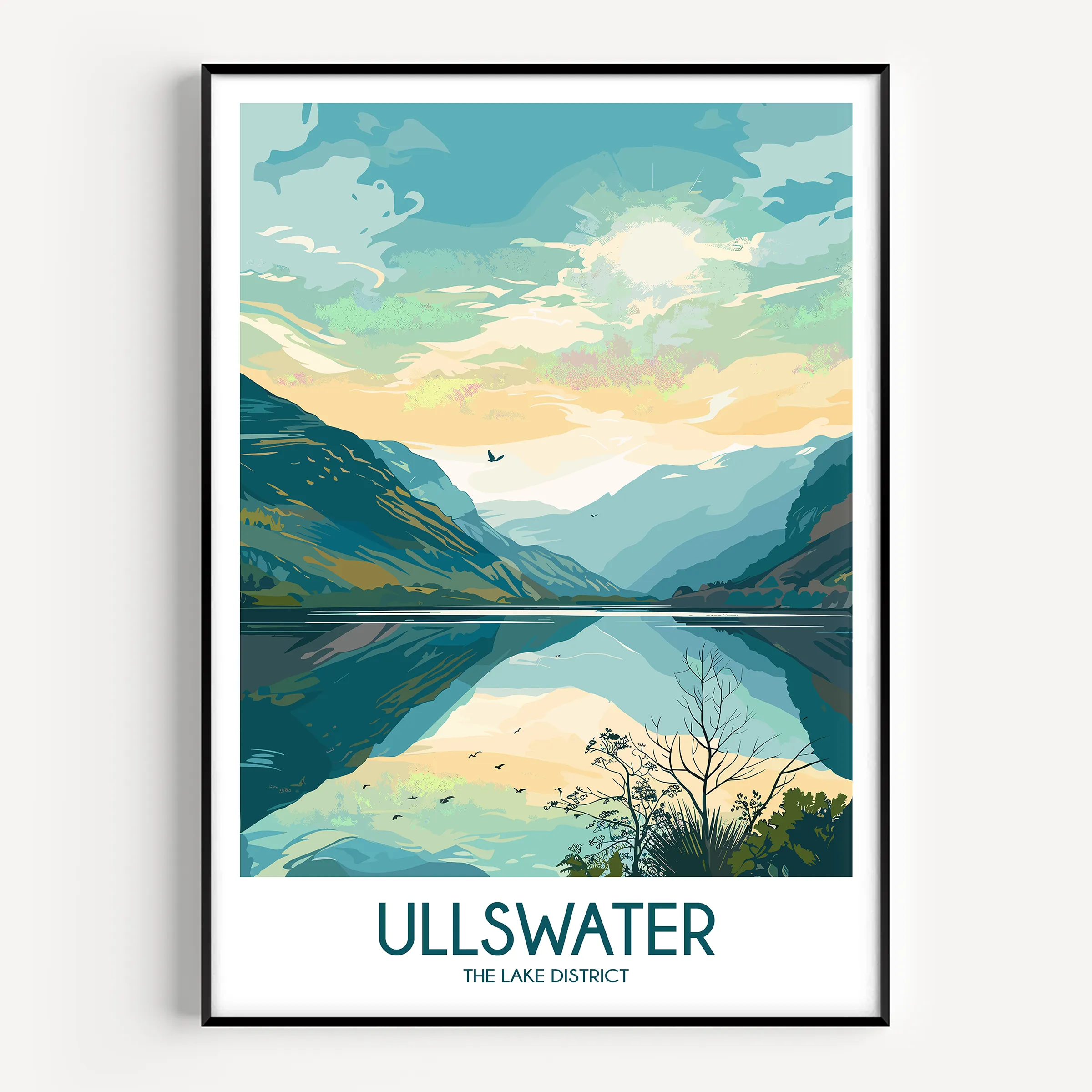 Ullswater Modern Travel Poster