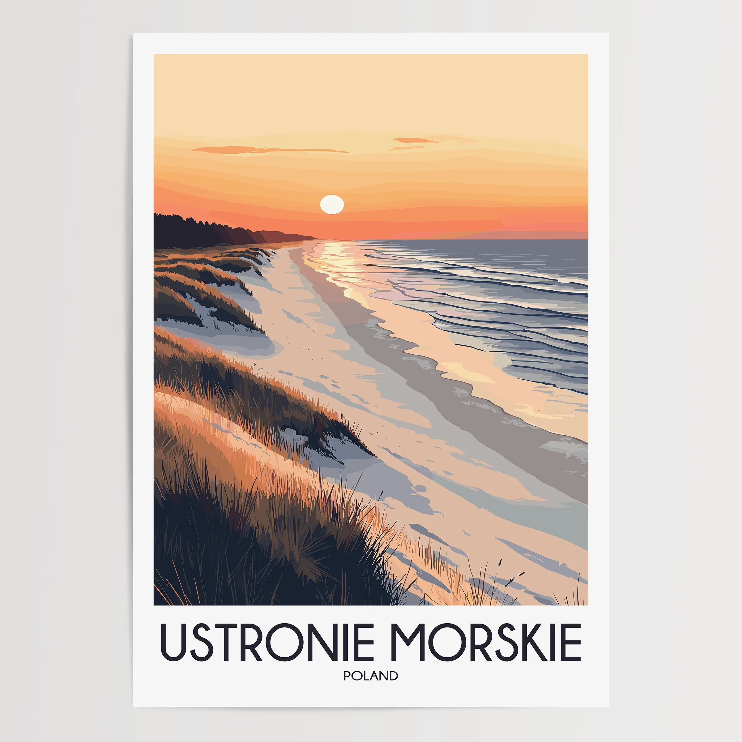 Ustronie Morskie Destination Art Gift