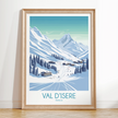 Val D'Isere Minimalist Wall Art