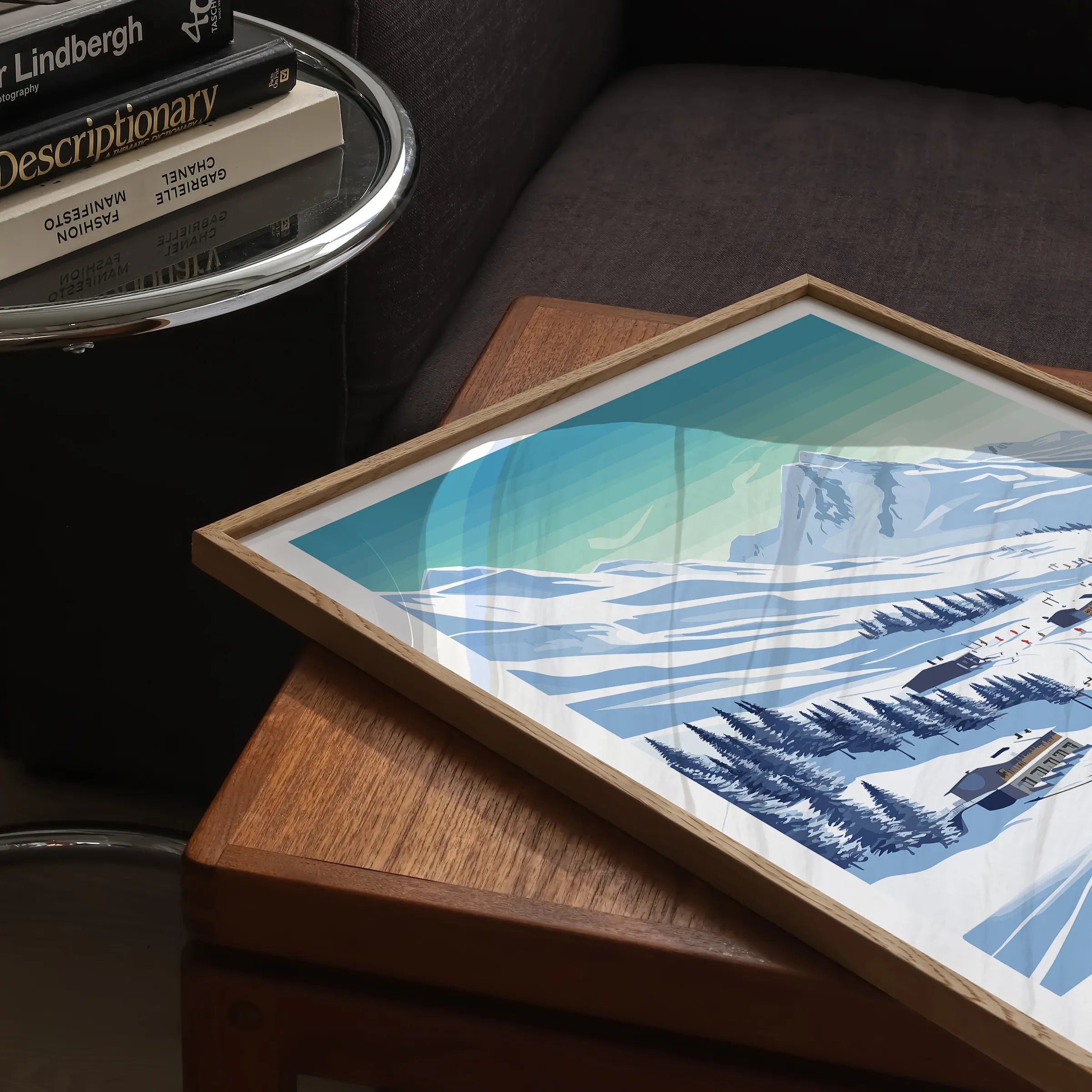 Val D'Isere Modern Travel Poster