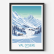 Val D'Isere Modern Travel Poster