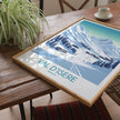 Val D'Isere Retro Travel Illustration