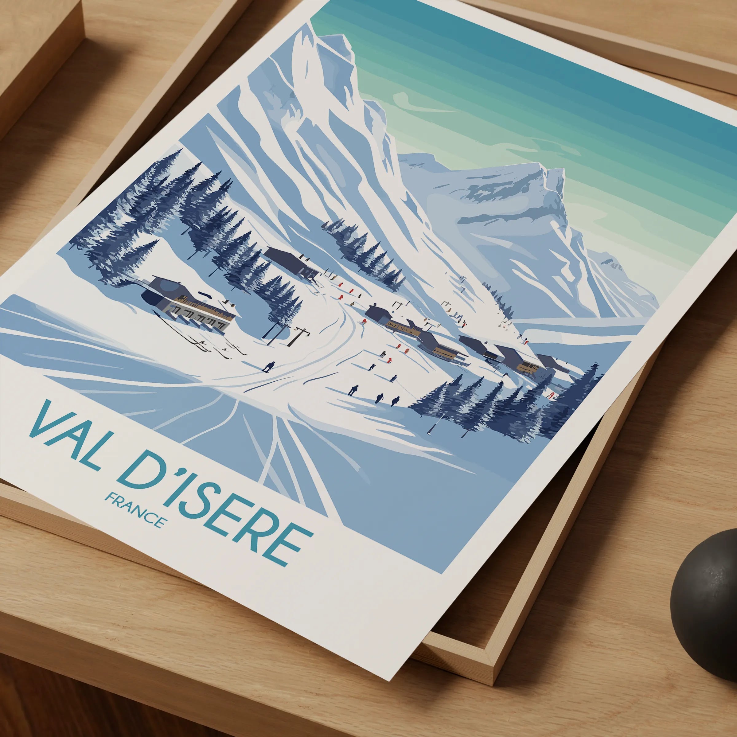 Val D'Isere Scenic Landscape Art