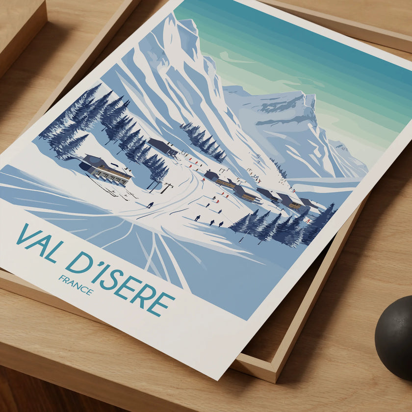 Val D'Isere Scenic Landscape Art