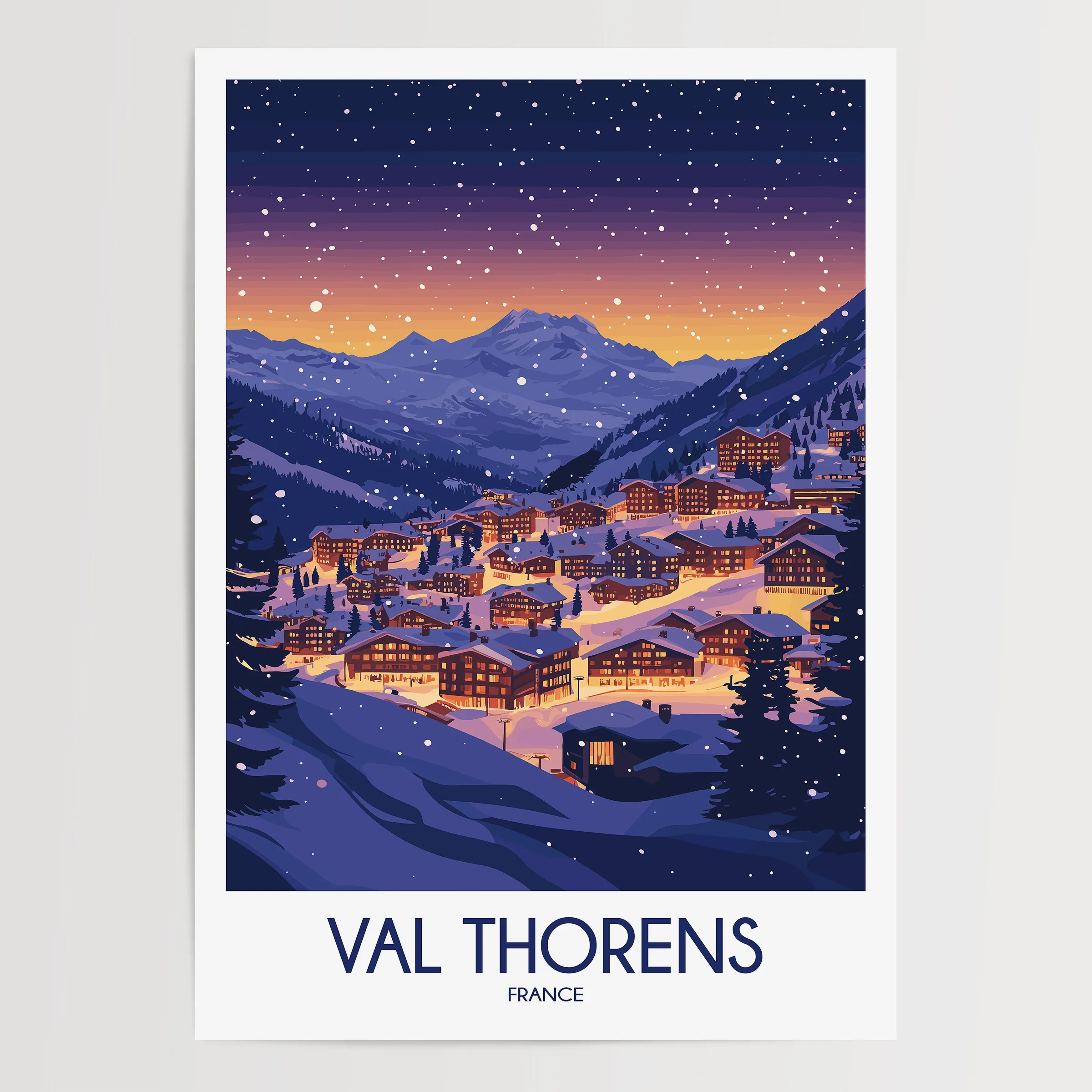 Val Thorens Destination Art Gift