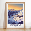 Val Thorens Modern Travel Poster