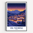 Val Thorens Vintage Style Print