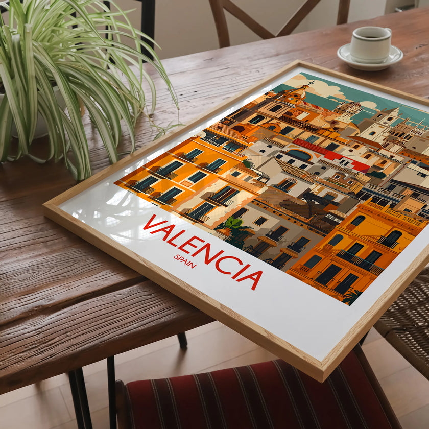 Valencia Vintage Style Print