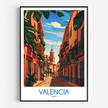 Valencia Vintage Style Print