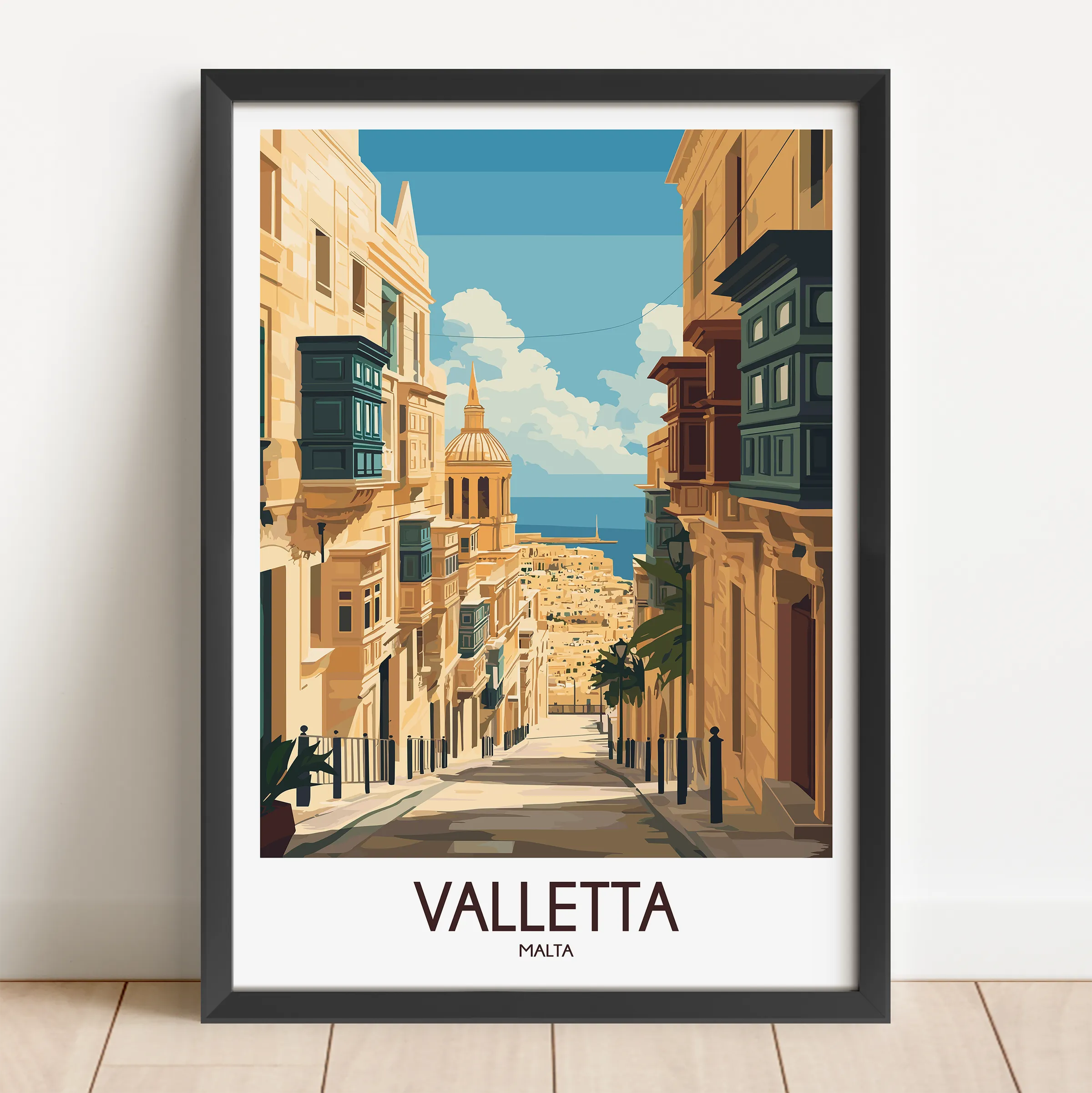 Valletta Destination Art Gift