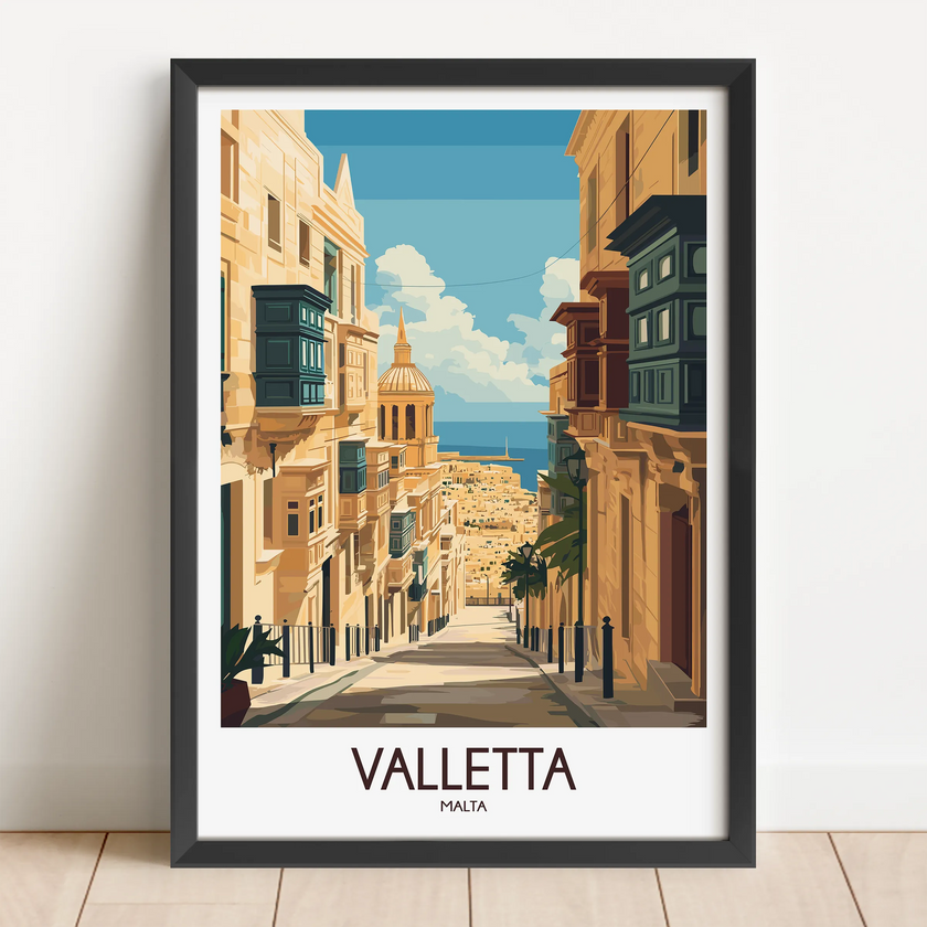 Valletta Destination Art Gift