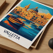 Valletta Retro Travel Illustration