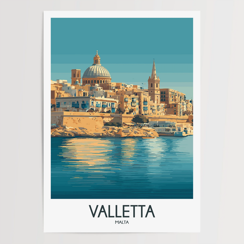 Valletta Scenic Landscape Art