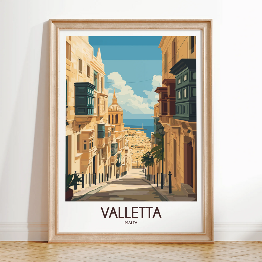 Valletta Souvenir Poster Print