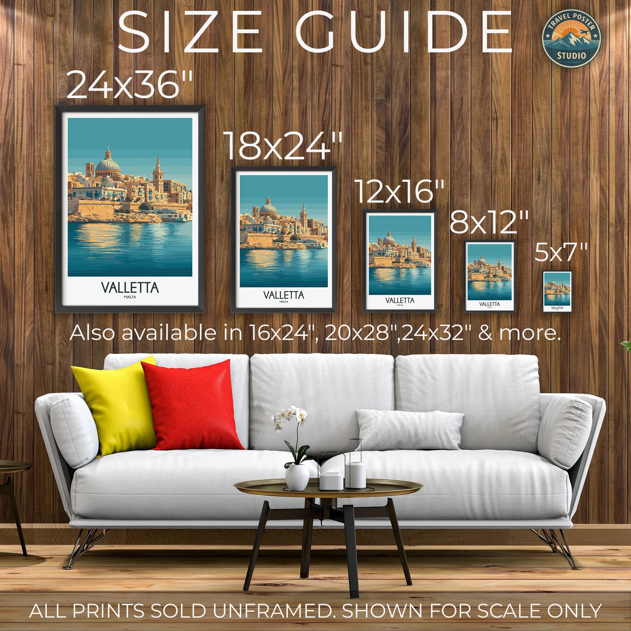 Valletta Vintage Style Print