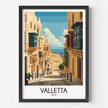 Valletta Vintage Style Print
