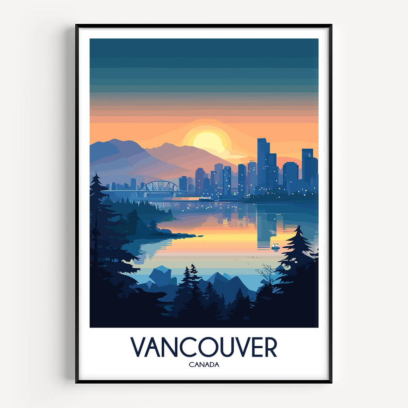 Vancouver Modern Travel Poster