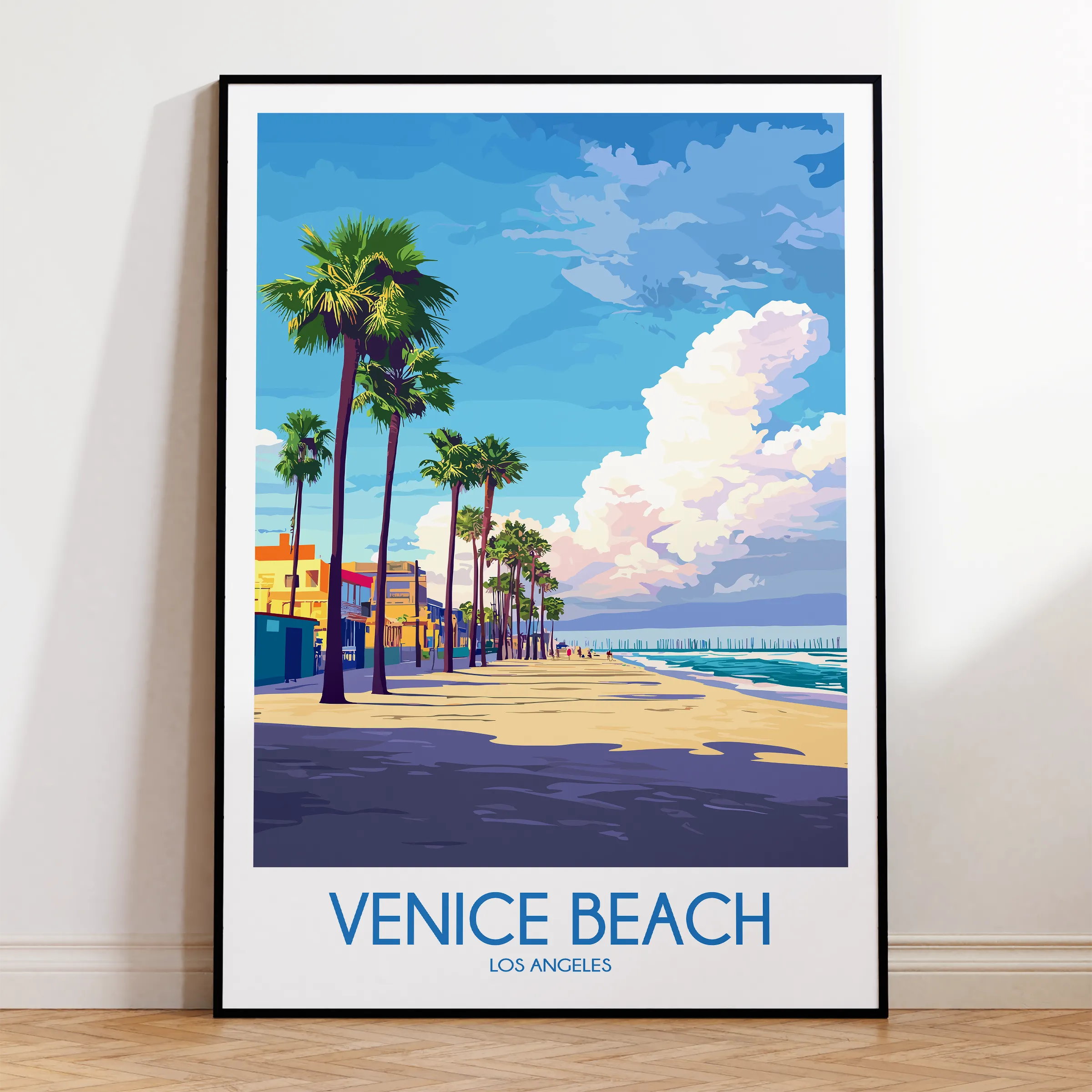 Venice Beach Modern Travel Poster