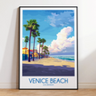 Venice Beach Modern Travel Poster