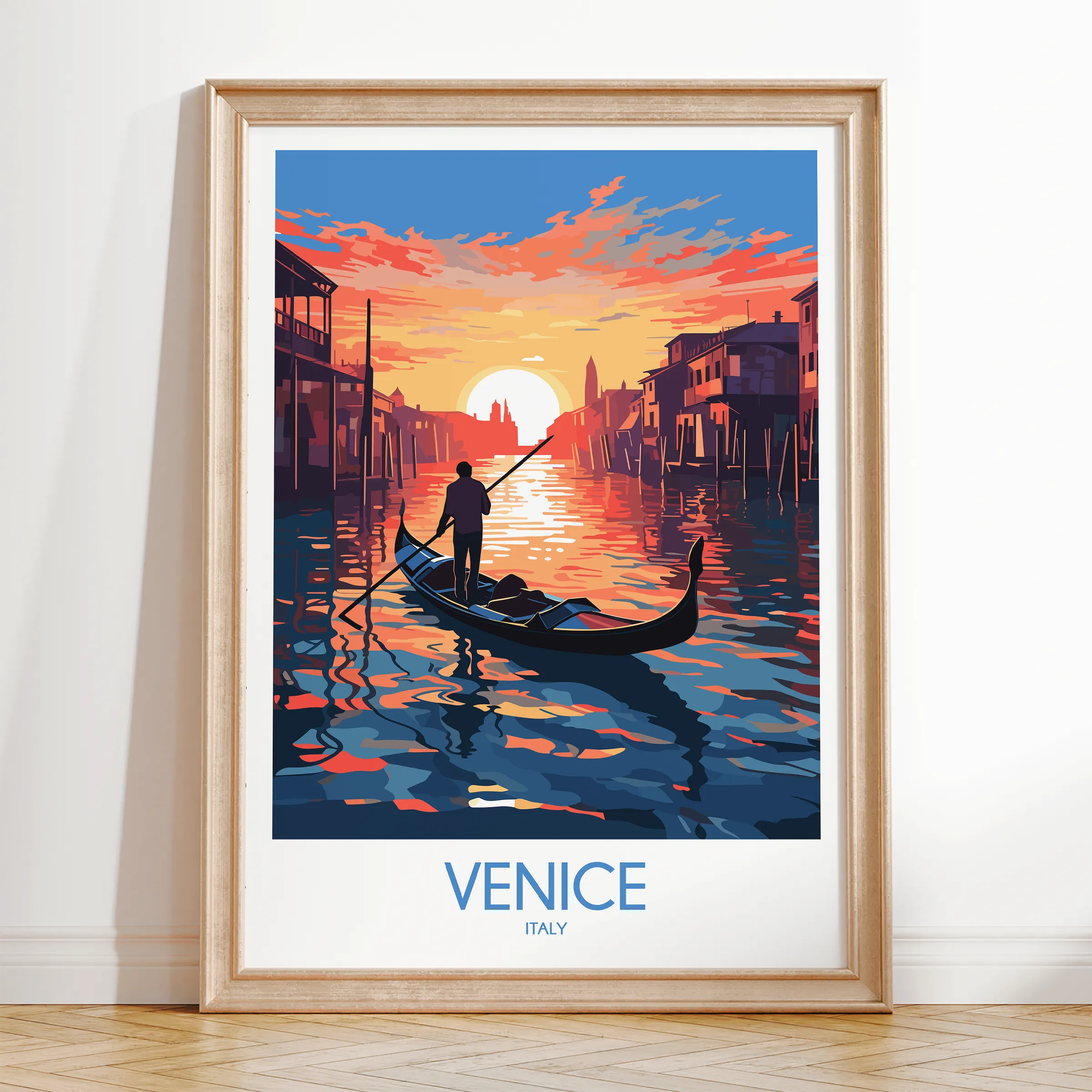 Venice Vintage Style Print