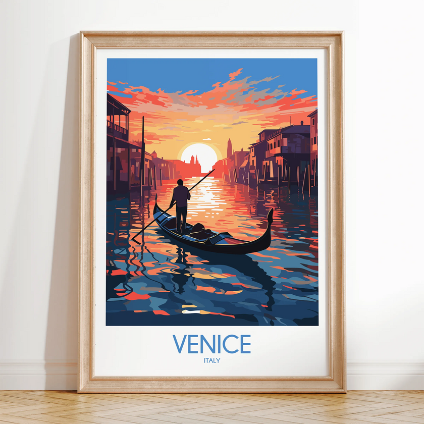 Venice Vintage Style Print