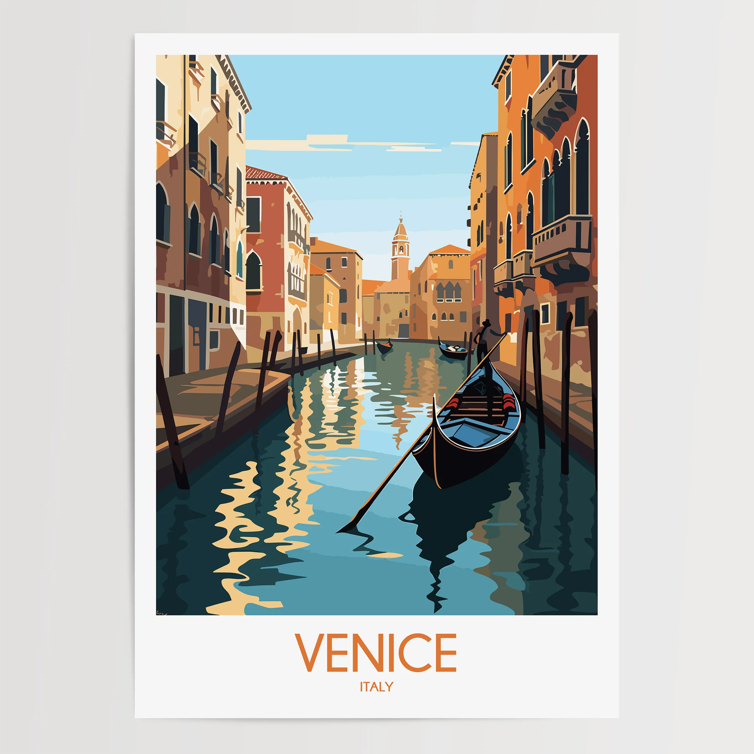 Venice Vintage Style Print