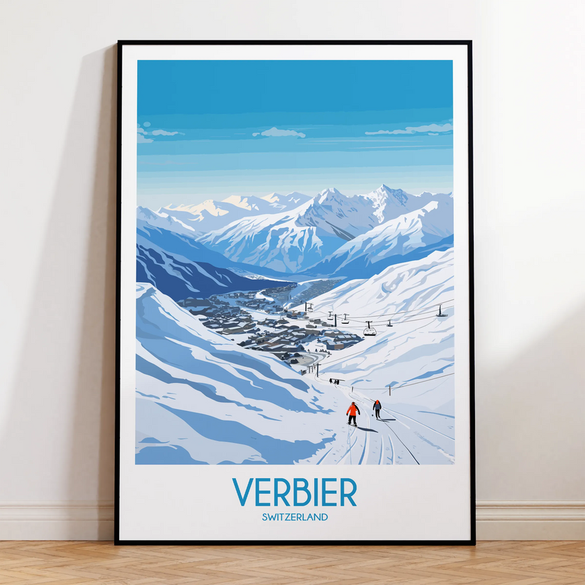 Verbier Destination Art Gift