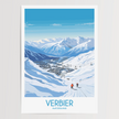 Verbier Modern Travel Poster