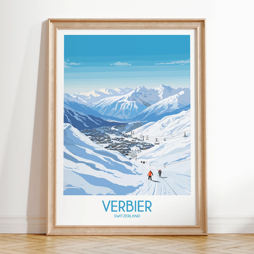 Verbier Vintage Style Print