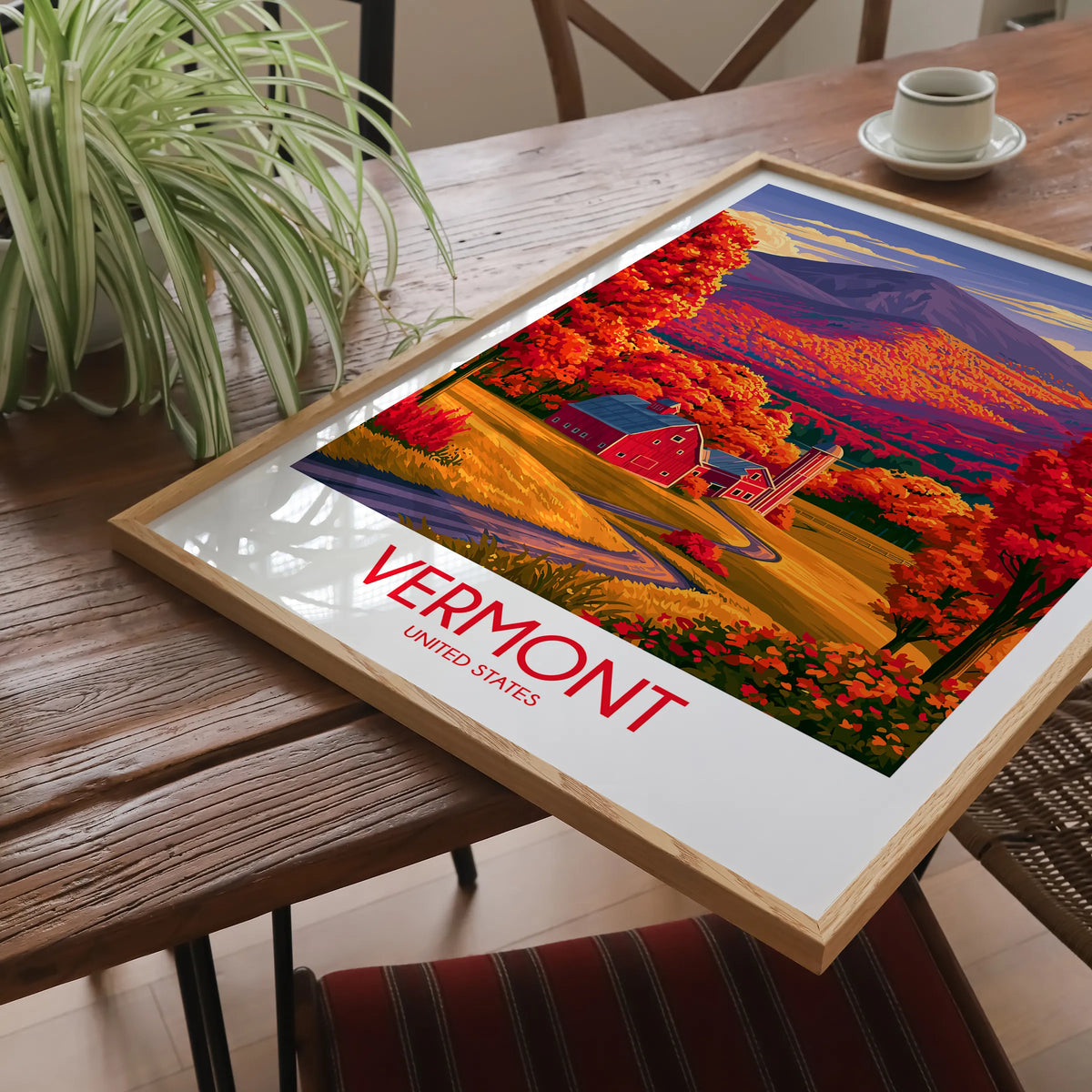 Vermont Modern Travel Poster
