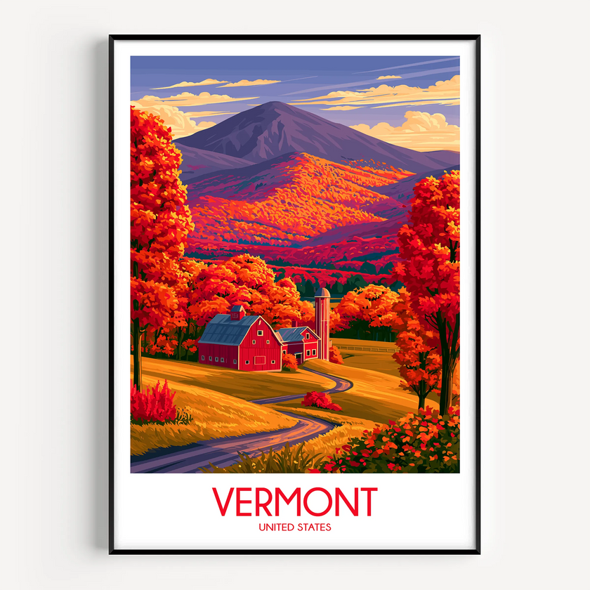 Vermont Scenic Landscape Art