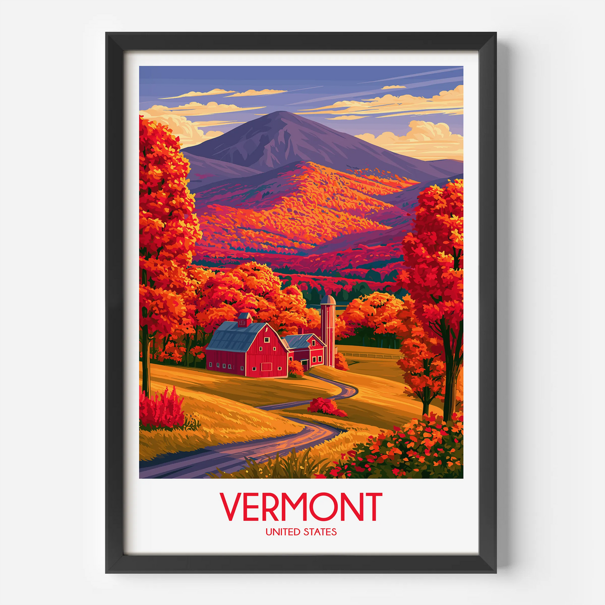 Vermont Souvenir Poster Print