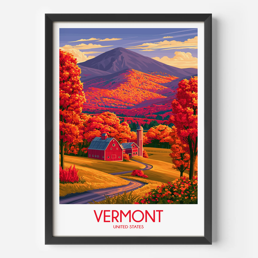 Vermont Souvenir Poster Print