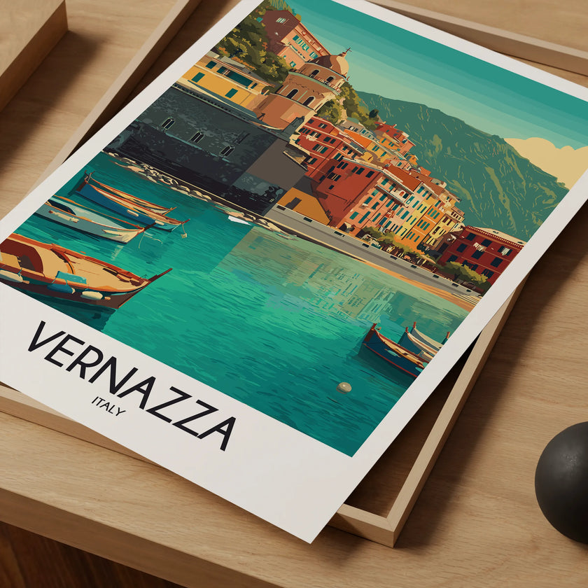 Vernazza Modern Travel Poster