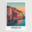 Vernazza Scenic Landscape Art