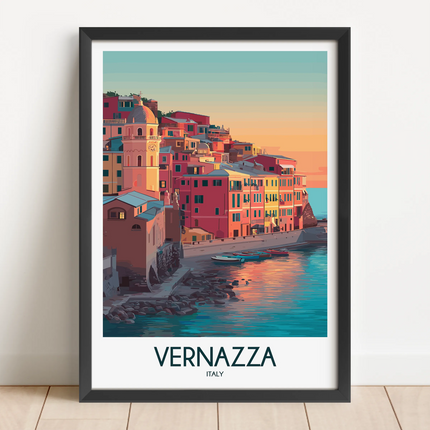 Vernazza Vintage Style Print