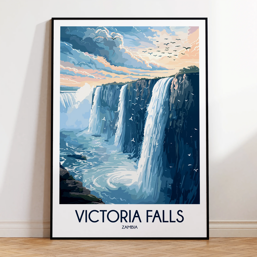 Victoria Falls Minimalist Wall Art