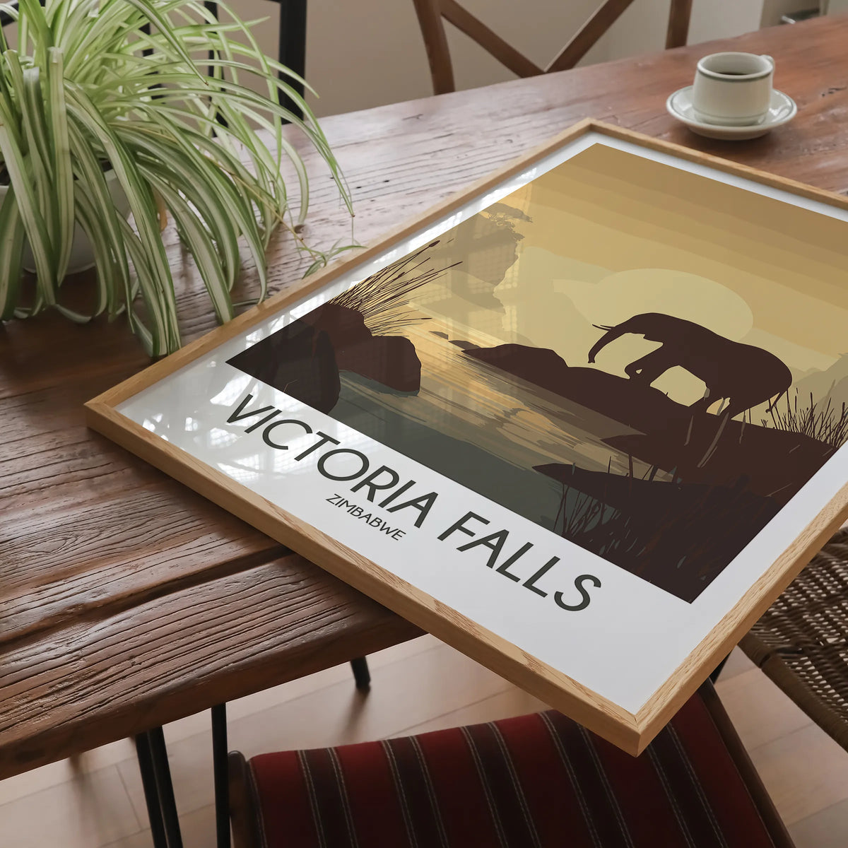 Victoria Falls Modern Travel Poster
